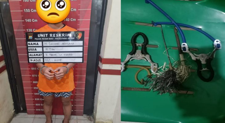 Reskrim Polsek Medan Baru Tangkap Pemanah Marchel William Marbun