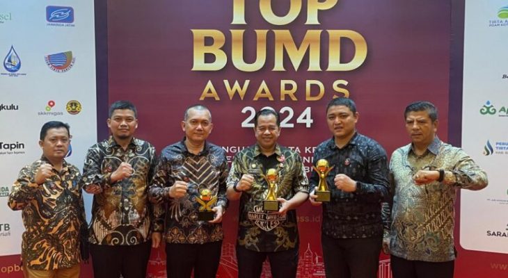 Perumda Tirtanadi Raih Top BUMD Awards Bintang 5, Dr Hassanuddin Top Pembina BUMD 2024, Kabir Bedi Top CEO BUMD 2024