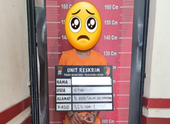 Polsek Medan Baru Tangkap Satu dari Dua Pelaku Pencurian Sepeda Motor di Warnet Robben Game Center