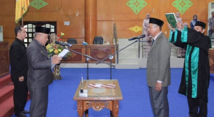 Rapat Paripurna DPRK Aceh Tamiang, Antarkan Abdul Muis Sebagai PAW Jabatan 2019-2024