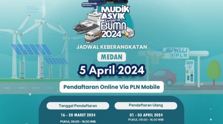 Gelar Mudik Asyik BUMN 2024, PLN UID Sumatera Utara Siapkan 1000 Kuota Pemudik Gratis