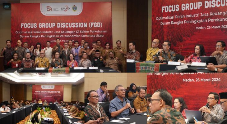 OJK Sumut Gelar FGD Bahas Peran Perbankan Dalam Mengembangkan Subsektor Perkebunan Kelapa Sawit Rakyat