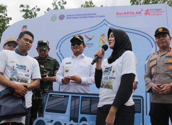 Rute Terjauh Telah Sampai, Mudik Gratis Pemprov Sumut Berjalan Lancar, Bawa Keceriaan Bagi 2500 Pemudik