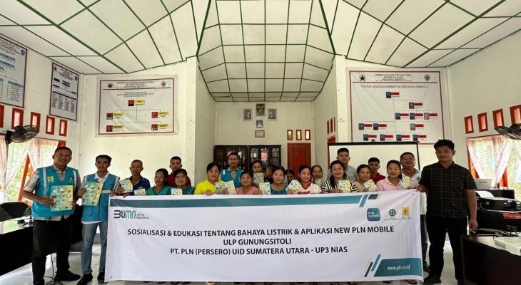 Gelar Sosialisasi Keselamatan Kelistrikan, PLN UP3 Nias Ingatkan Masyarakat Bahaya Listrik