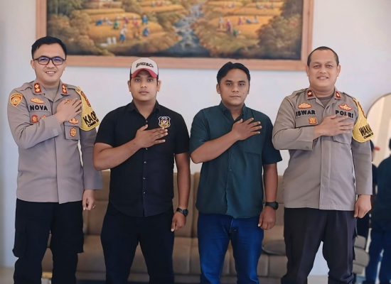 Silaturahmi dengan Kapolres Aceh Timur, Sahabat Polri: Kami Berikan Dukungan Terbaik