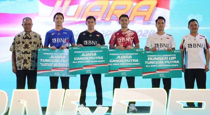 Indonesia Juara di All England dan BAC, BNI Apresiasi dan Dukung Tim Thomas & Uber Cup
