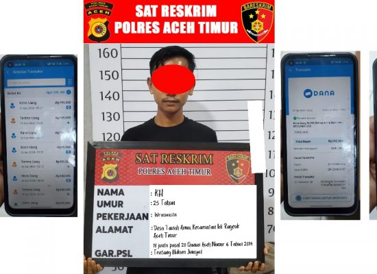 Dalam Semalam Satreskrim Polres Aceh Timur Berhasil Ungkap Dua Pelaku Tindak Pidana Judi Online