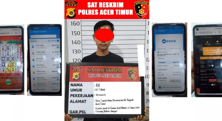 Dalam Semalam Satreskrim Polres Aceh Timur Berhasil Ungkap Dua Pelaku Tindak Pidana Judi Online