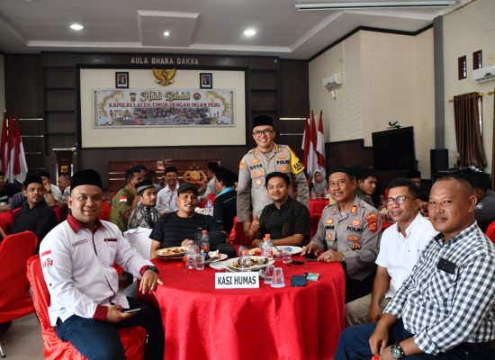 Halal Bihalal Bersama Wartawan, Ini Harapan Kapolres Aceh Timur