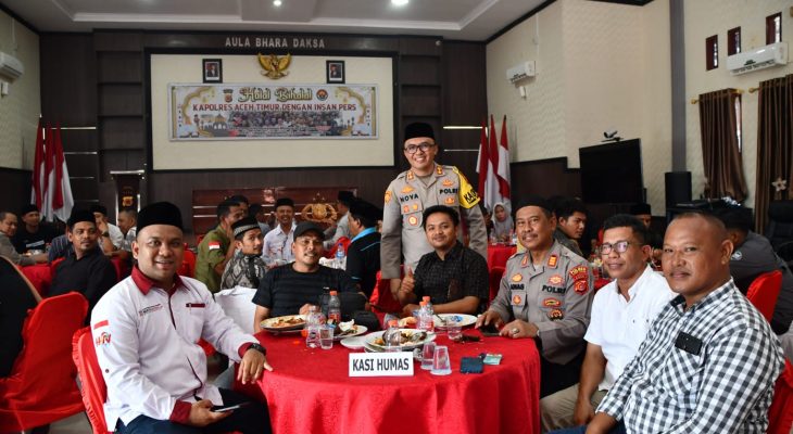 Halal Bihalal Bersama Wartawan, Ini Harapan Kapolres Aceh Timur