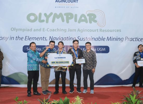 Ungguli Ratusan Peserta dari Seluruh Indonesia,  Tim Hornblende Sabet Juara 1 Olympiade Agincourt Resources 2024