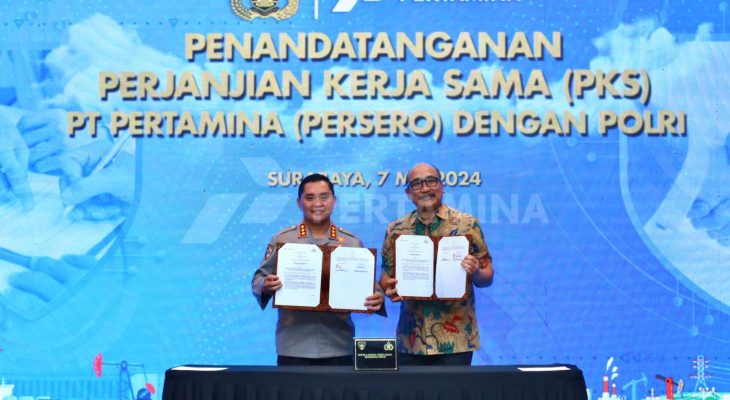 Pertamina dan Polri Tandatangani Kerja Sama Pengamanan Objek Vital Nasional