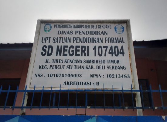 SD Negeri 107404 Desa Sambirejo Timur Jadi Temuan Awak Media Terkait Penggunaan Dana Bos TA 2021- 2023.
