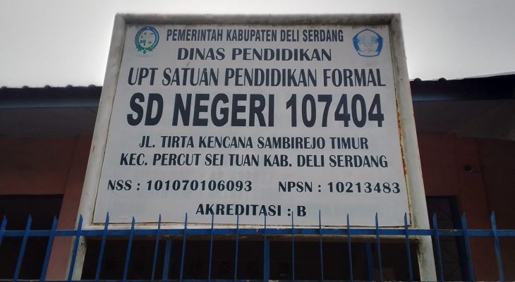 SD Negeri 107404 Desa Sambirejo Timur Jadi Temuan Awak Media Terkait Penggunaan Dana Bos TA 2021- 2023.