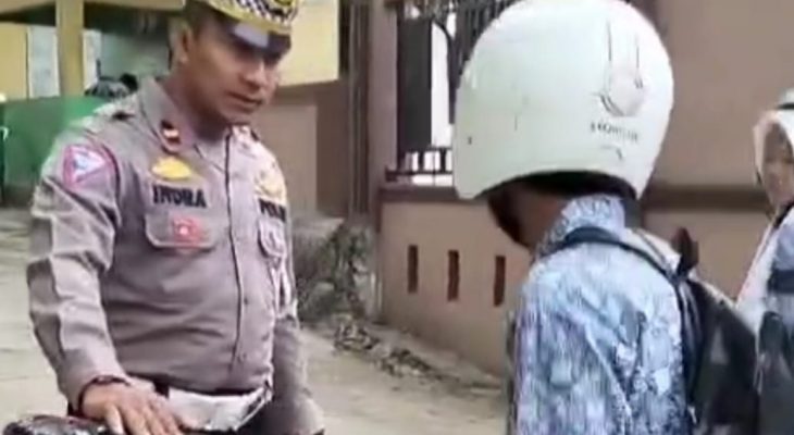 Tingkatkan Kamseltibcarlantas, Satlantas Polres Aceh Tamiang Gencar Lakukan Sosialisas di Sekolah