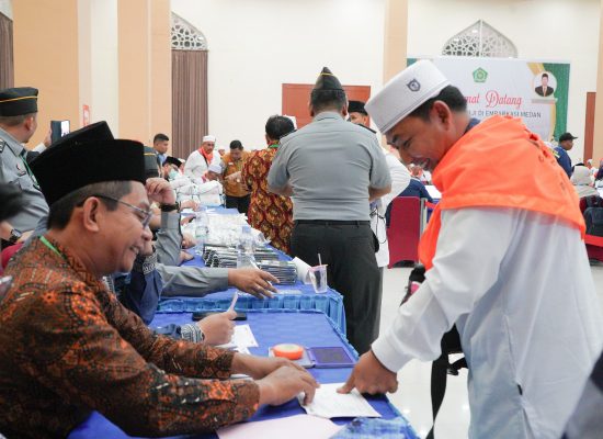 Jemaah Calon Haji Kloter 6 Apresiasi Layanan Satu Atap Embarkasi Medan