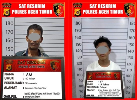 Satreskrim Polres Aceh Timur Amankan 2 Pelaku Pencabulan