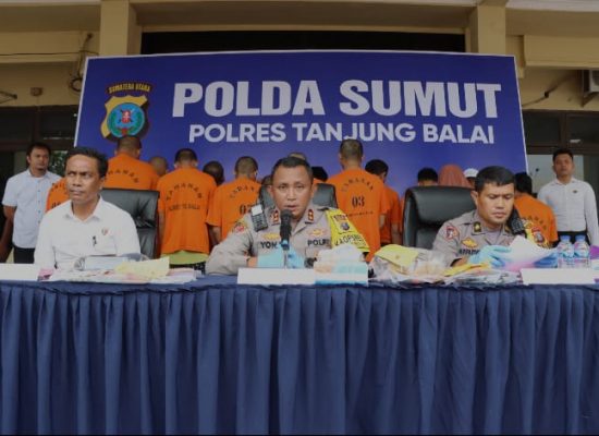 Polres Tanjung Balai Terus Berkomitmen Berantas Narkoba 20 orang Ditangkap