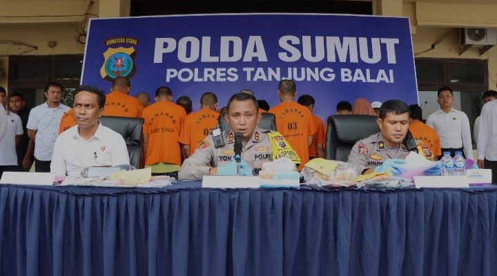 Polres Tanjung Balai Terus Berkomitmen Berantas Narkoba 20 orang Ditangkap