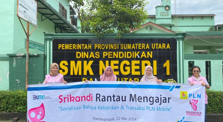 Srikandi PLN Mengajar, Sosialisasikan Bahaya Kelistrikan dan Budaya K3 di SMK NEGERI 1 Rantau Utara