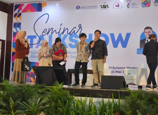 Perpustakaan BI Gandeng Prodi IP UINSU di Acara Sosialisasi Literasi Keuangan