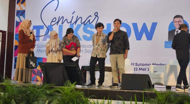 Perpustakaan BI Gandeng Prodi IP UINSU di Acara Sosialisasi Literasi Keuangan
