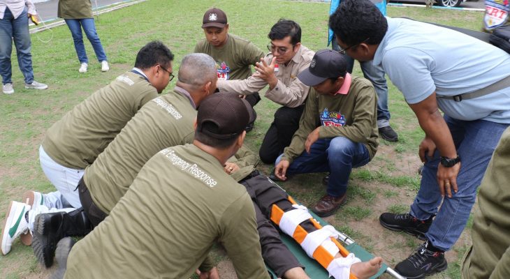 Tingkatkan Kesiagaan Pegawai dan TAD, PLN UP3 Lubuk Pakam Gelar Simulasi Tanggap Darurat