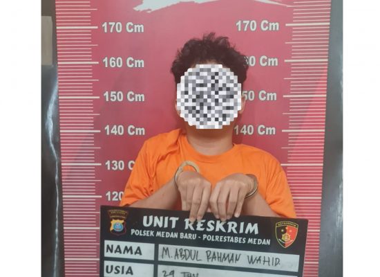 Pelaku Pencurian Handphone di Jalan M. Idris Ditangkap Personel Reskrim Polsek Medan Baru