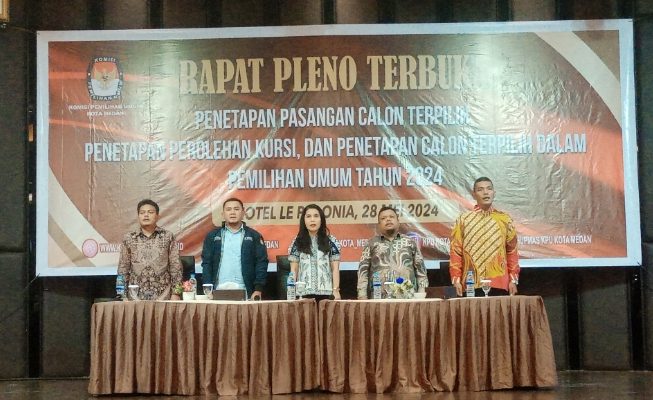 KPU Resmi Tetapkan Perolehan Kursi dan Calon Terpilih DPRD Medan, Ini Daftarnya!