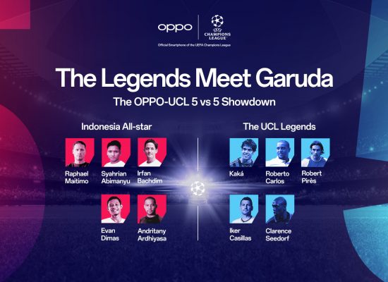 Garuda Tanding 5vs5 dengan Legenda Sepak Bola Dunia, OPPO Umumkan 5 Pesepakbola Tanah Air untuk Lawan Kaka hingga Casillas!