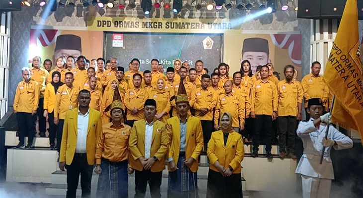 Dukungan Ijeck Gubenur Sumut Menggema Diacara Pelantikan Darma Putra Rangkuti sebagai Ketua MKGR di Sumut