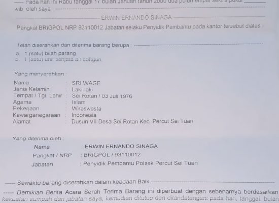 Lambatnya Penanganan Kasus Penembakan Dan Pembacokan Yang Dilakukan M Fadli Dan Temannya Di Polsek Tembung