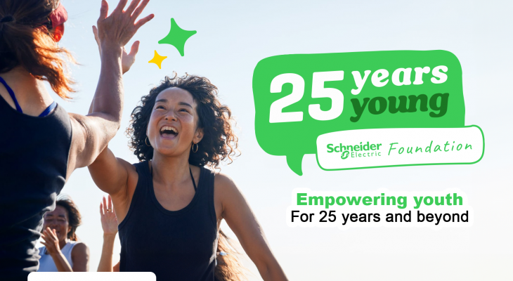 Memperingati HUT Ke-25, Schneider Electric Foundation Luncurkan Kampanye ’25 Years Young’ di Indonesia