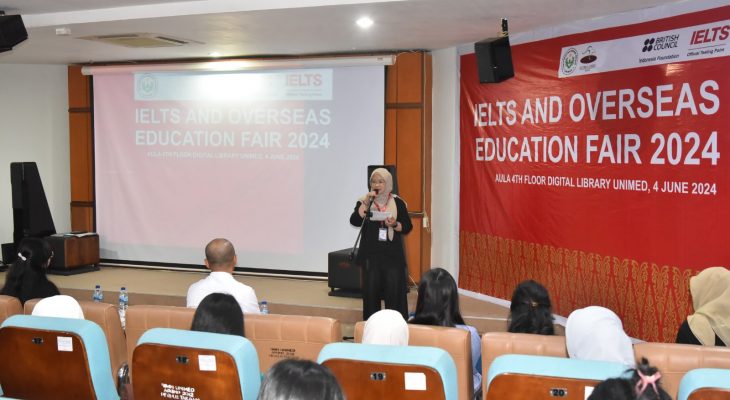 UPT Bahasa Unimed Sukses Gelar IELTS and Overseas Education Fair 2024