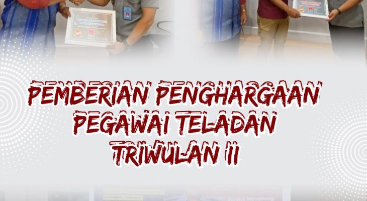 Kantor Imigrasi Sibolga Beri Penghargaan Pegawai Terbaik Triwulan II Tahun 2024