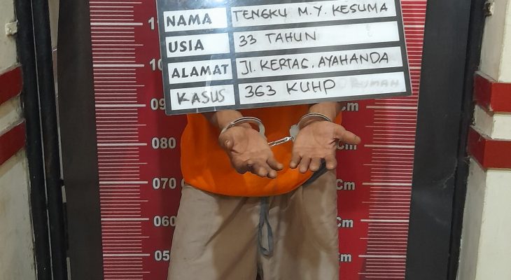 Coba Melarikan Diri dari Petugas, Unit Reskrim Polsek Medan Baru Tembak Pelaku TO Spesialis Curat