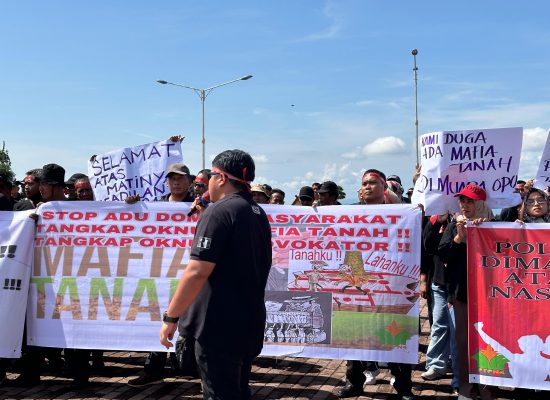 Rugi Ratusan Juta Rupiah, Buruh PTPN IV Regional-I, Demo Polres Tapanuli Selatan