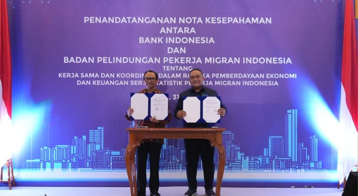 BI dan BP2MI Perkuat Kerjasama untuk Peningkatan Pemberdayaan Ekknomi dan Keuangan Pekerja Migran Indonesia