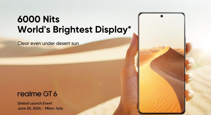 realme GT 6 Usung Layar 6000 Nits Pertama di Industri Smartphone dan Teknologi Layar Kelas Premium, New Flagship Killer Segera Hadir
