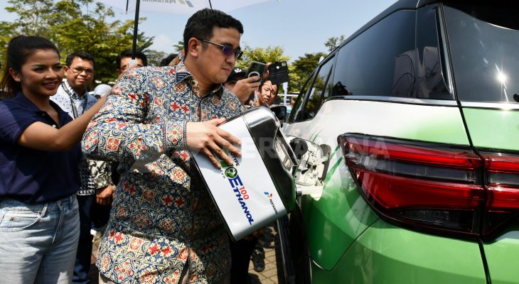 Kolaborasi Pertamina – Toyota, Uji Coba Bioethanol 100% di GIIAS 2024