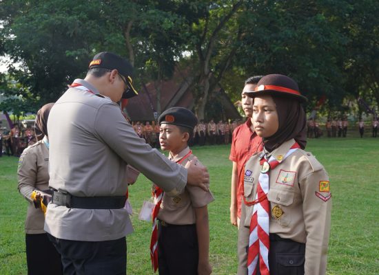 Kapolres Langkat AKBP David Triyo Prasojo Buka Perkemahan Pramuka: Membentuk Generasi Berkarakter dan Mandiri