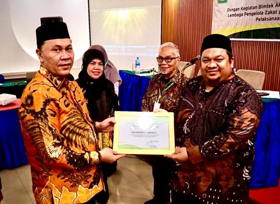 Kado Milad 31 Tahun Dompet Dhuafa, Dompet Dhuafa Waspada Raih Piagam Kemenag Sumut