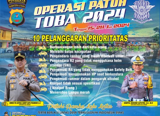 Operasi Patuh Toba 2024, Polresta Deli Serdang Himbau Warga Stop 10 Pelanggaran Prioritas