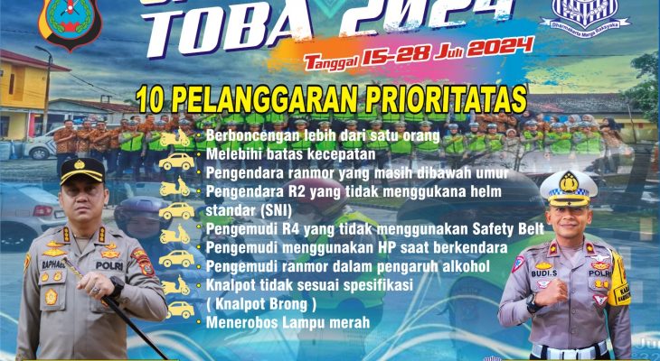 Operasi Patuh Toba 2024, Polresta Deli Serdang Himbau Warga Stop 10 Pelanggaran Prioritas