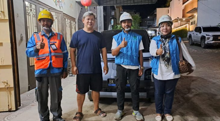 Perdana! PLN UP3 Pematang Siantar Pasang Layanan Home Charging Mobil Listrik di Kabupaten Simalungun