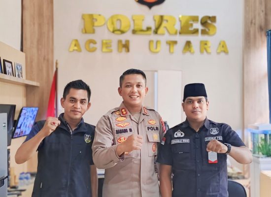 Silaturahmi Dengan Kapolres Aceh Utara, Sahabat Polri Aceh: Kami Berikan Dukungan Terbaik