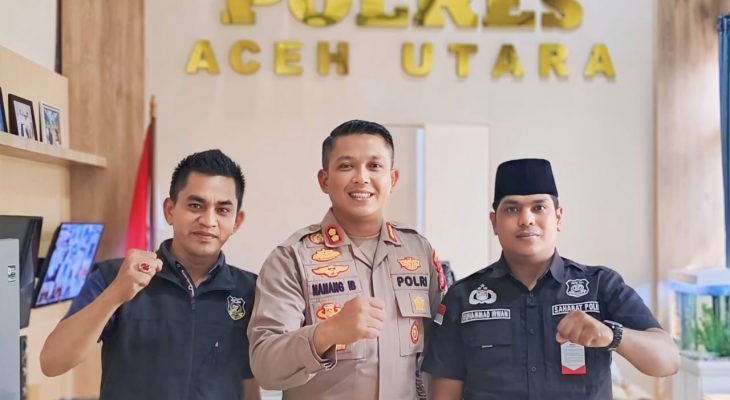 Silaturahmi Dengan Kapolres Aceh Utara, Sahabat Polri Aceh: Kami Berikan Dukungan Terbaik
