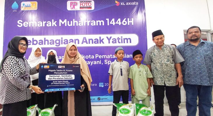 Semarak Muharram 1446H  Karyawan XL Axiata Santuni Anak Yatim di 15 Kota