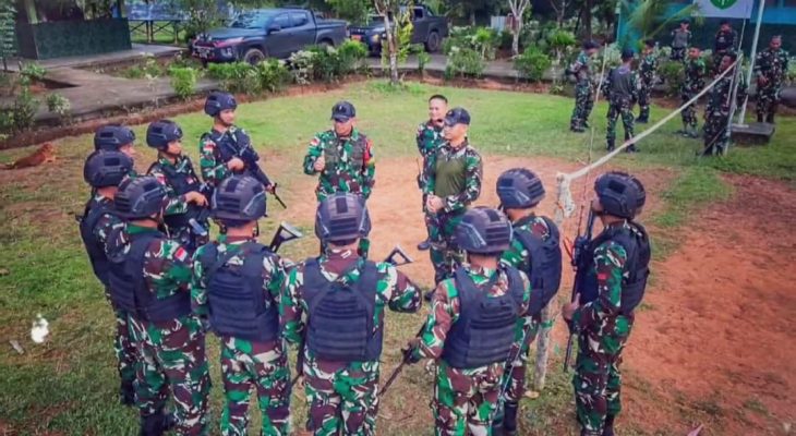 Satgas Pamtas Statis RI-PNG Yonif 111/KB Jadikan Binter Sebagai Fungsi Utama TNI Dalam Penugasan Di Perbatasan
