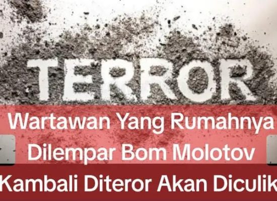 Wartawan Yang Rumahnya Dilempar Bom Molotov Kambali Diteror Akan Diculik
